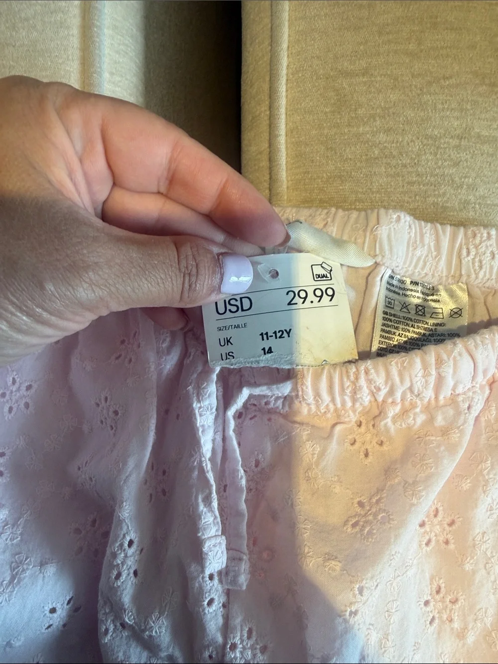H&M Kids Matching Set - Light Pink & Navy